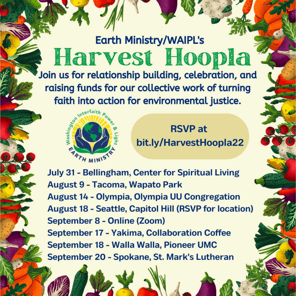 Earth Ministry/WAIPL’s Harvest Hoopla Tour Earth Ministry